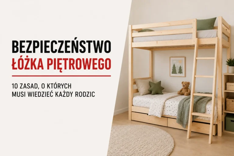 Bezpieczeństwo łóżka piętrowego — 10 zasad, o których musi wiedzieć każdy rodzic