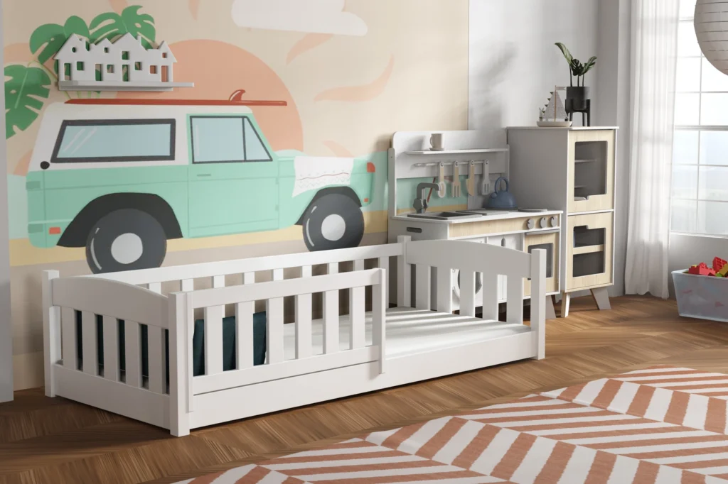 Łóżko dziecięce pojedyncze niskie Little Bambi, zdjęcie 4