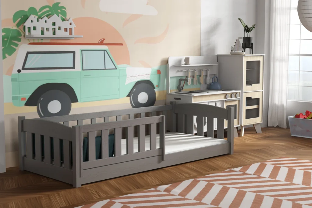 Łóżko dziecięce pojedyncze niskie Little Bambi, zdjęcie 6