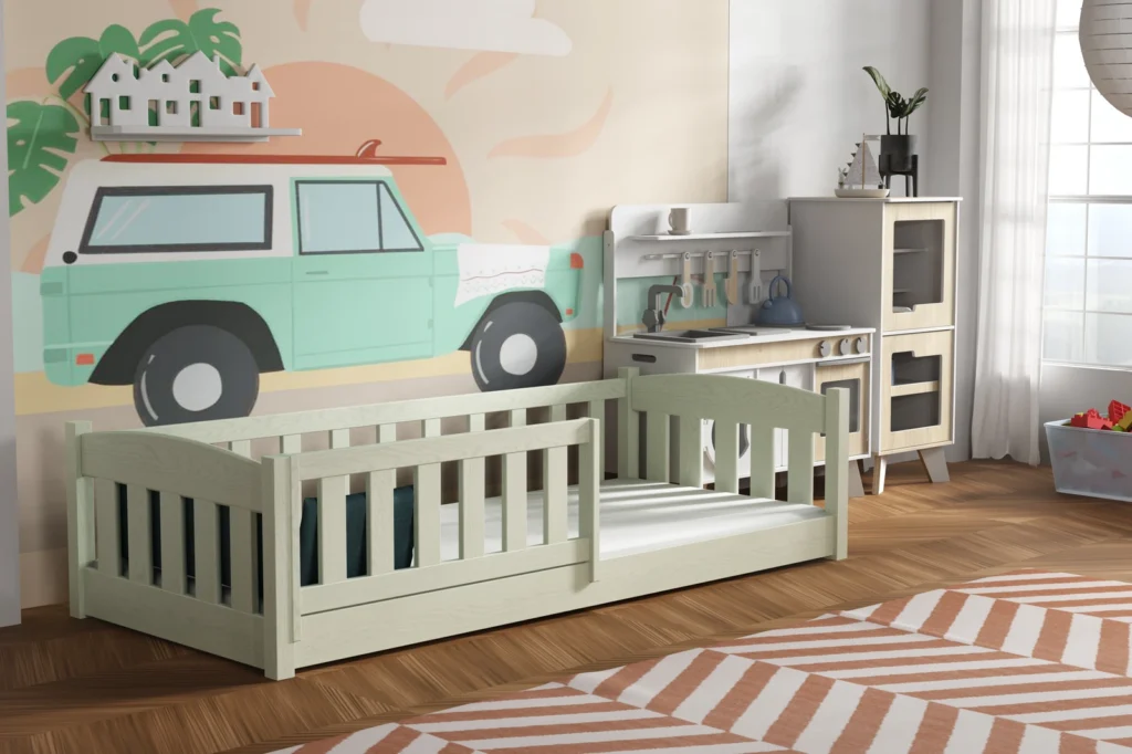 Łóżko dziecięce pojedyncze niskie Little Bambi, zdjęcie 12