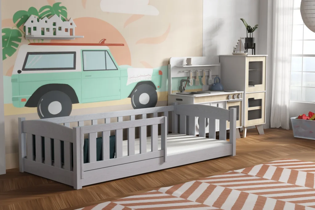 Łóżko dziecięce pojedyncze niskie Little Bambi, zdjęcie 7