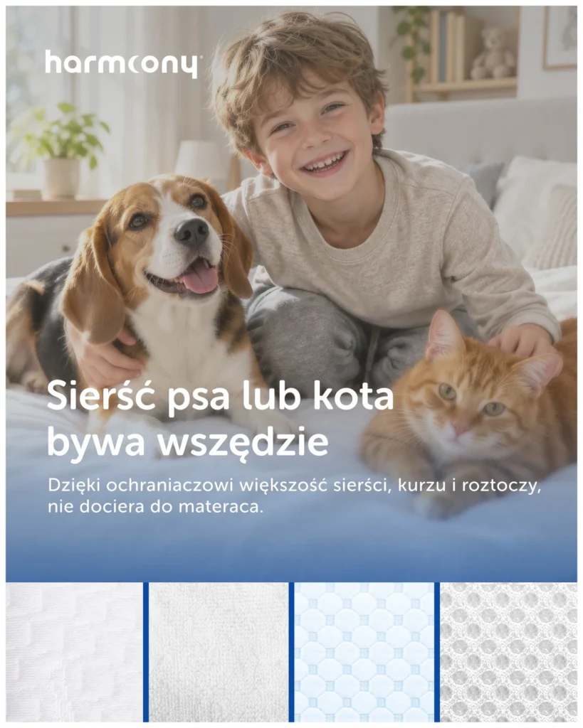 Ochraniacz na materac Harmoony bambusowy, wodoodporny, zdjęcie 8