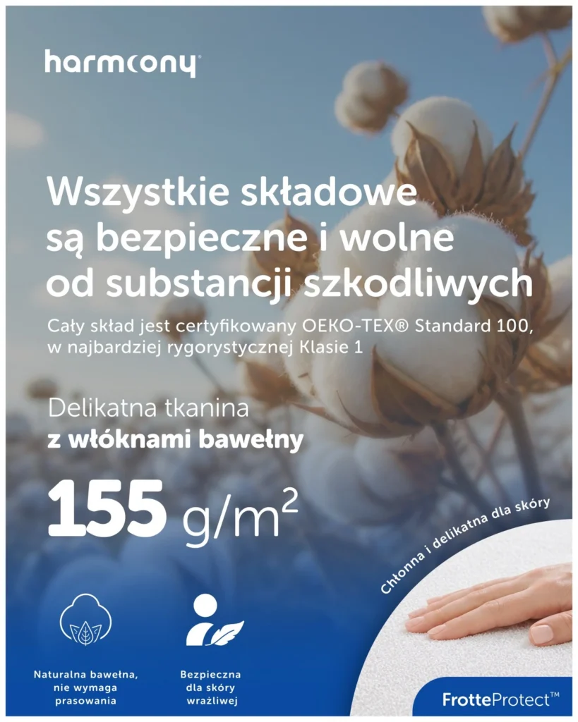 Ochraniacz na materac Harmoony frotte, wodoodporny, zdjęcie 3