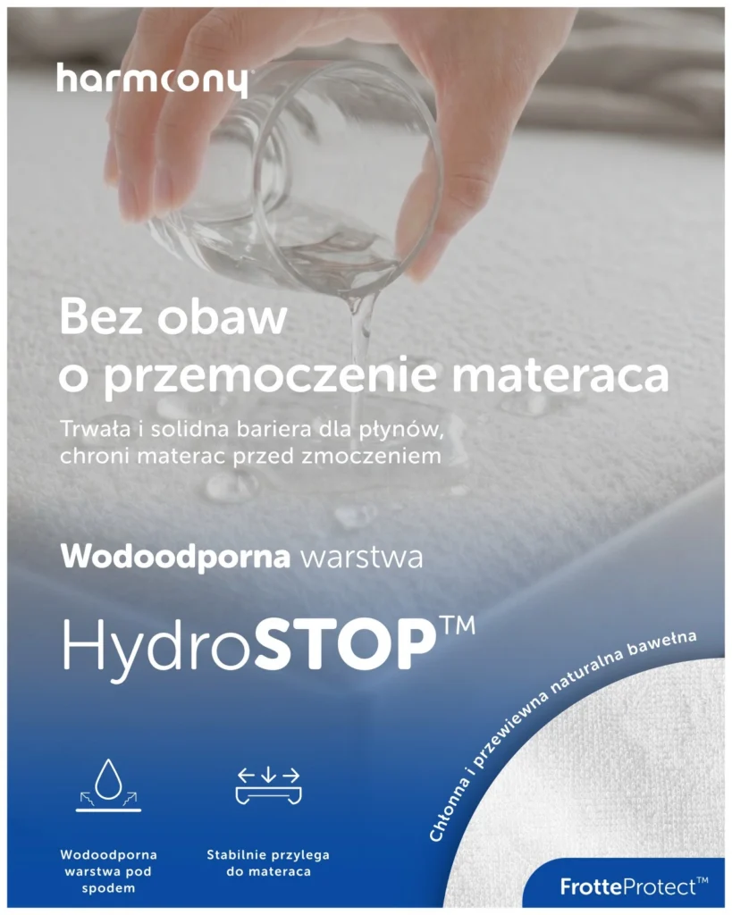 Ochraniacz na materac Harmoony frotte, wodoodporny, zdjęcie 5