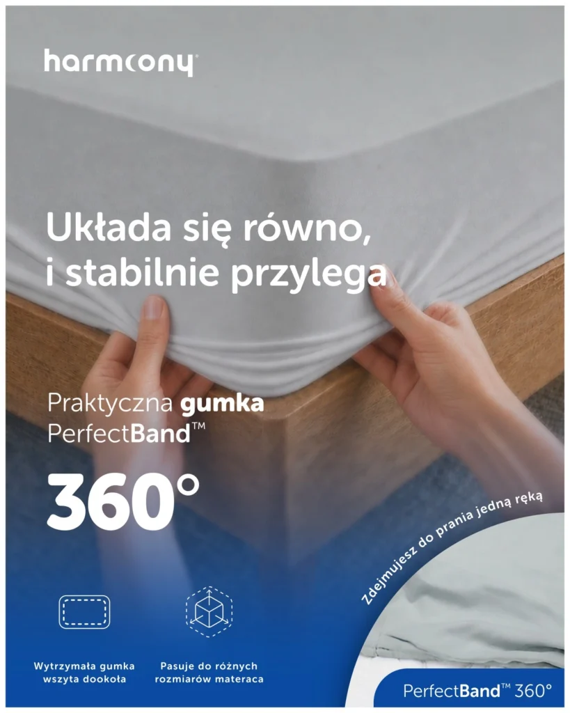 Prześcieradło z gumką Harmoony bawełniane, szare, zdjęcie 4